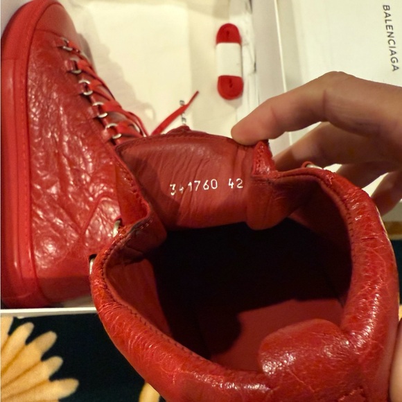 BALENCIAGA Arena RED sz. US10 - Picture 8 of 11